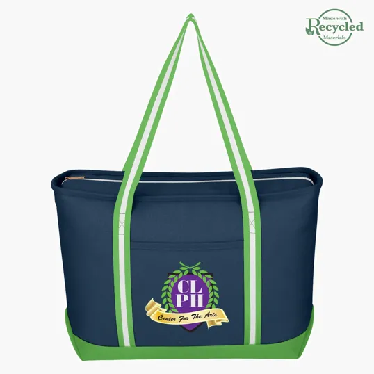 Large Cotton Canvas Admiral Tote Bag — view 7