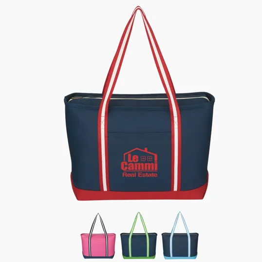Large Cotton Canvas Admiral Tote Bag