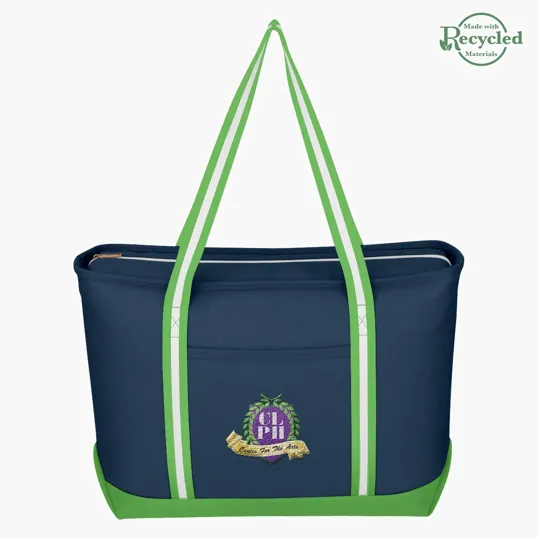 Large Cotton Canvas Admiral Tote Bag — view 8