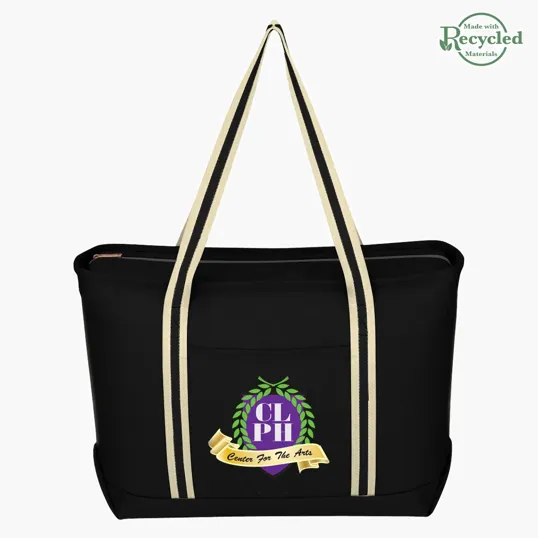 Large Cotton Canvas Admiral Tote Bag — view 3