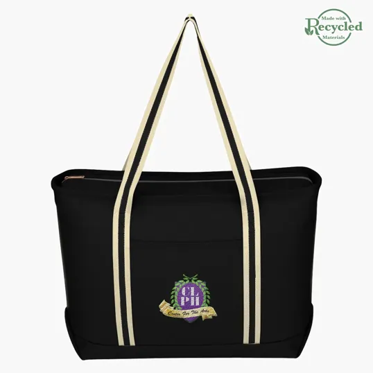 Large Cotton Canvas Admiral Tote Bag — view 2