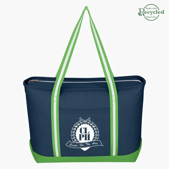 Large Cotton Canvas Admiral Tote Bag — view 12