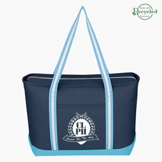 Large Cotton Canvas Admiral Tote Bag — view 11