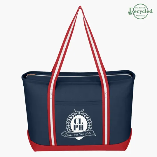 Large Cotton Canvas Admiral Tote Bag — view 13