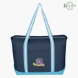 Large Cotton Canvas Admiral Tote Bag — view 5