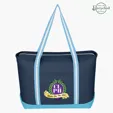 Large Cotton Canvas Admiral Tote Bag — view 6