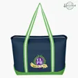 Large Cotton Canvas Admiral Tote Bag — view 7