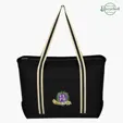 Large Cotton Canvas Admiral Tote Bag — view 2
