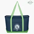 Large Cotton Canvas Admiral Tote Bag — view 12