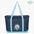 Large Cotton Canvas Admiral Tote Bag — view 11