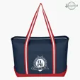 Large Cotton Canvas Admiral Tote Bag — view 13