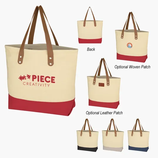 Alison Recycled Cotton Canvas Tote Bag — view 8