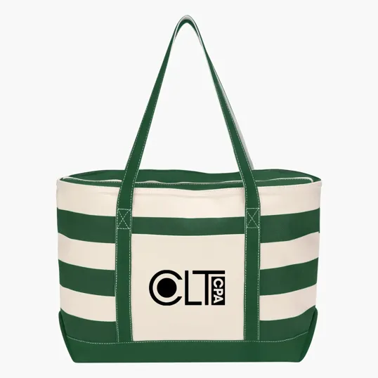 Cotton Canvas Nautical Tote Bag, 18 Oz. — view 8