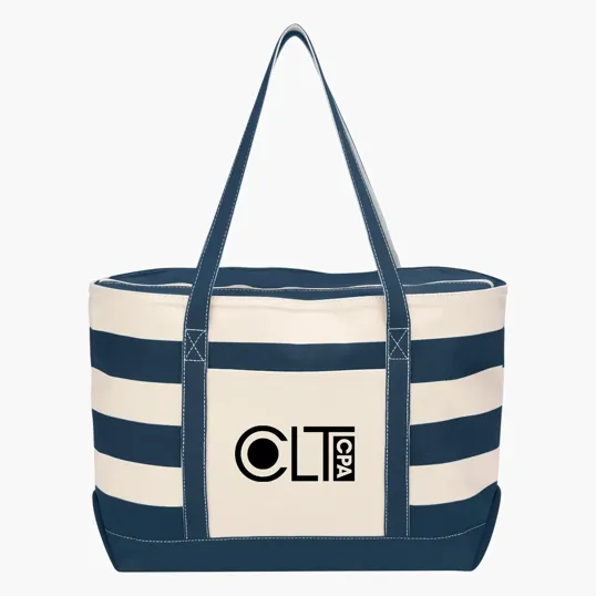 Cotton Canvas Nautical Tote Bag, 18 Oz. — view 9