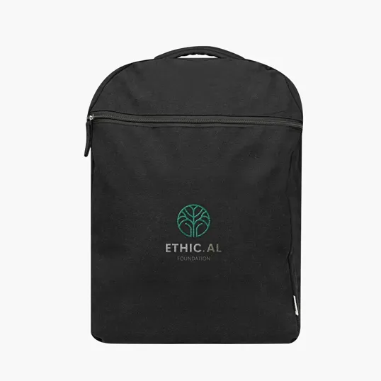 Arden Recycled Cotton Computer Backpack, 14 Oz. — view 2