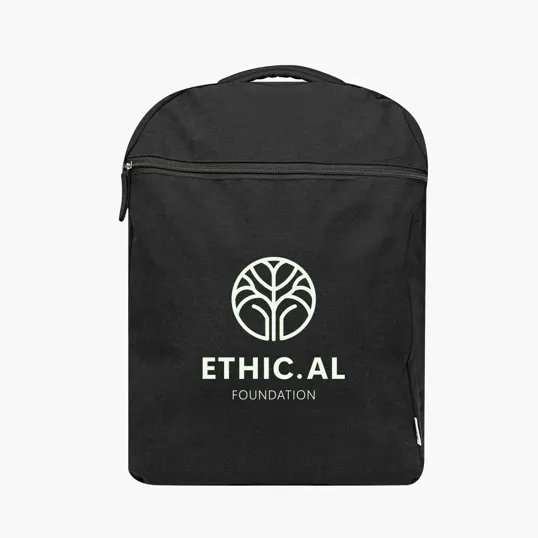 Arden Recycled Cotton Computer Backpack, 14 Oz. — view 9