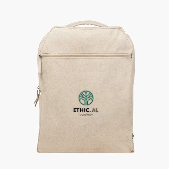 Arden Recycled Cotton Computer Backpack, 14 Oz. — view 3
