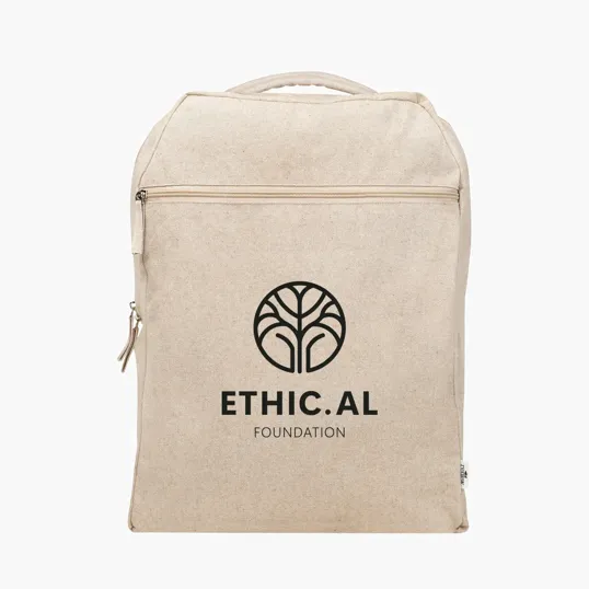 Arden Recycled Cotton Computer Backpack, 14 Oz. — view 10
