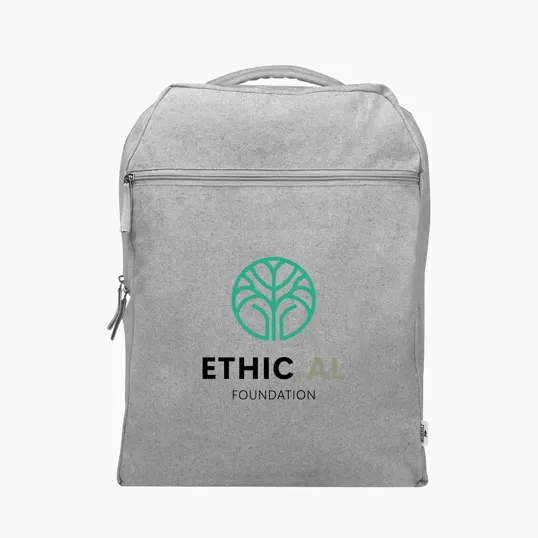Arden Recycled Cotton Computer Backpack, 14 Oz. — view 5