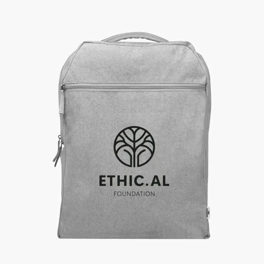 Arden Recycled Cotton Computer Backpack, 14 Oz. — view 11