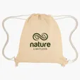 Arden Recycled Cotton Drawstring Bag — view 2