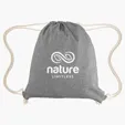 Arden Recycled Cotton Drawstring Bag — view 3