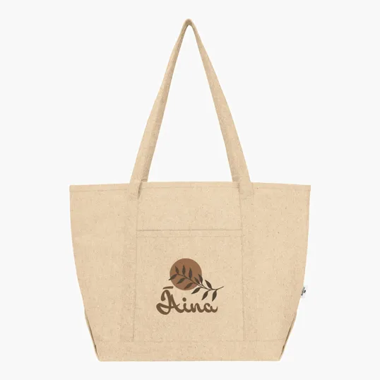 Arden Recycled Cotton Tote Bag, 9 Oz. — view 2