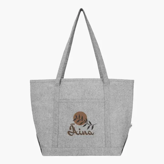 Arden Recycled Cotton Tote Bag, 9 Oz. — view 3