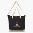 Recycled Cotton Tote Bag with Zippered Closure