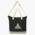 Recycled Cotton Tote Bag with Zippered Closure — view 3