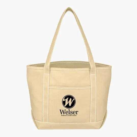 Medium Cotton Canvas Yacht Tote Bag — view 13