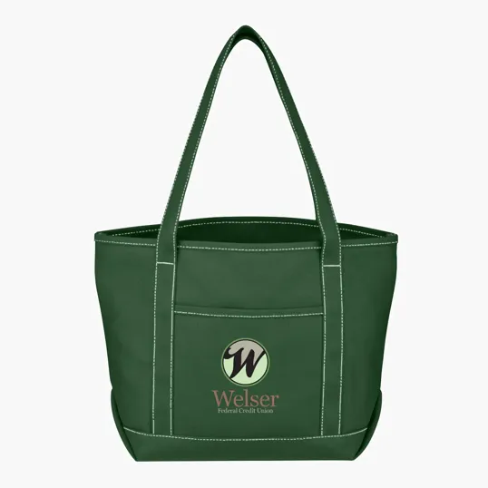 Medium Cotton Canvas Yacht Tote Bag — view 2