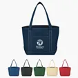 Medium Cotton Canvas Yacht Tote Bag — view 17