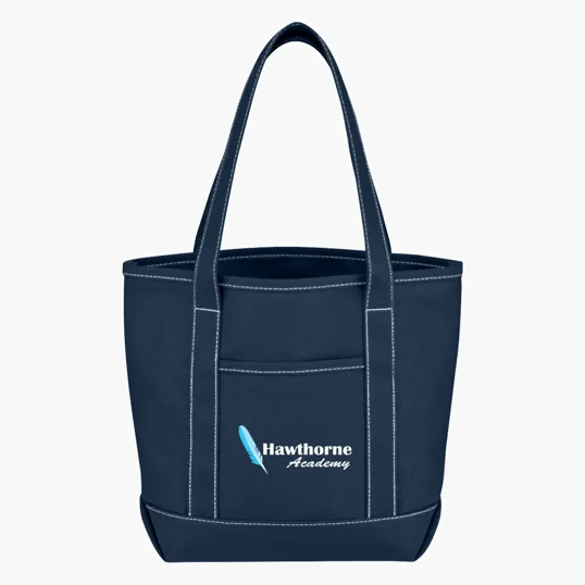 Recycled Cotton Canvas Yacht Tote Bag, 24 Oz. — view 2