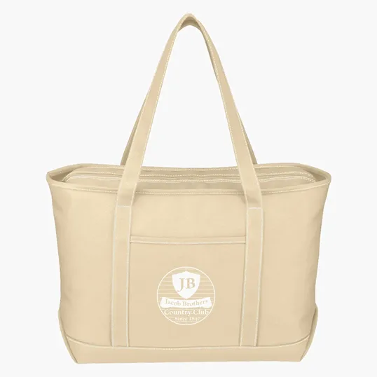 Large Cotton Canvas Yacht Tote Bag — view 11