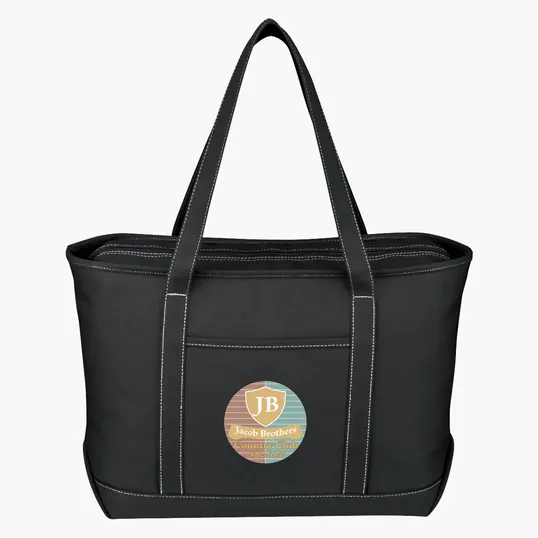 Large Cotton Canvas Yacht Tote Bag — view 2