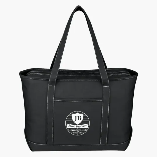 Large Cotton Canvas Yacht Tote Bag — view 10