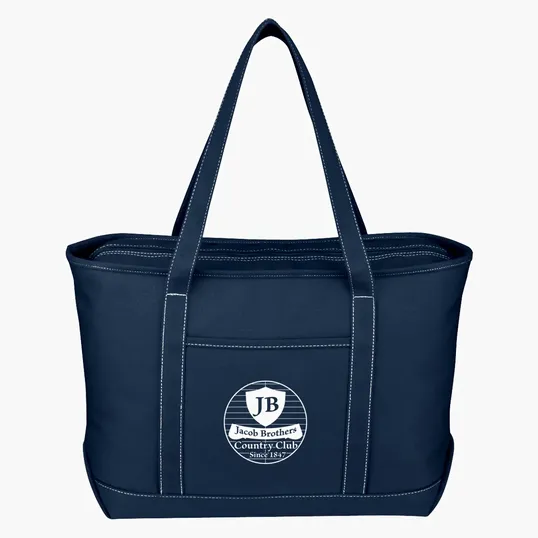 Large Cotton Canvas Yacht Tote Bag — view 12