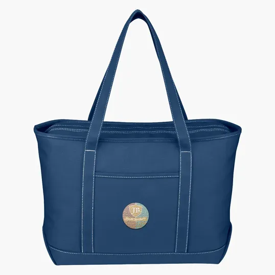 Large Cotton Canvas Yacht Tote Bag — view 9