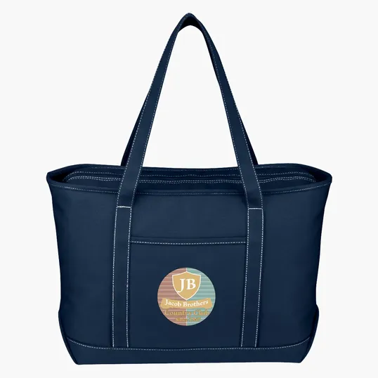 Large Cotton Canvas Yacht Tote Bag — view 6