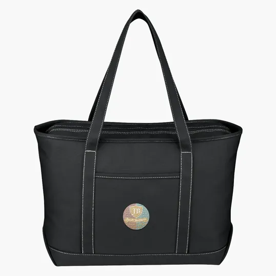 Large Cotton Canvas Yacht Tote Bag — view 3