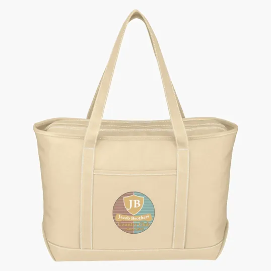 Large Cotton Canvas Yacht Tote Bag — view 4