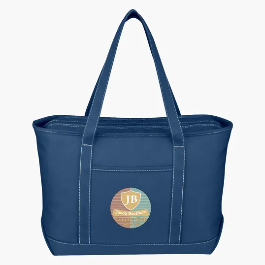 Large Cotton Canvas Yacht Tote Bag — view 8