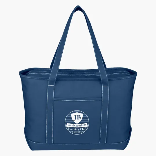 Large Cotton Canvas Yacht Tote Bag — view 13
