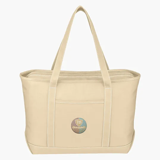 Large Cotton Canvas Yacht Tote Bag — view 5