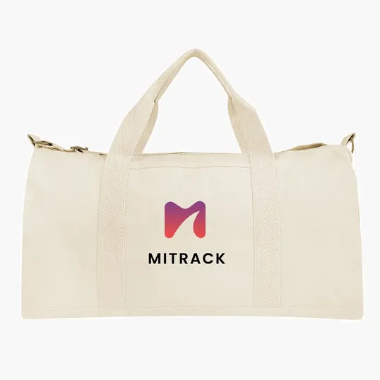Aware™ Recycled Cotton Flat Bottom Duffel Bag — view 4