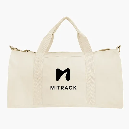 Aware™ Recycled Cotton Flat Bottom Duffel Bag — view 7