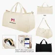 Aware™ Recycled Cotton Flat Bottom Duffel Bag