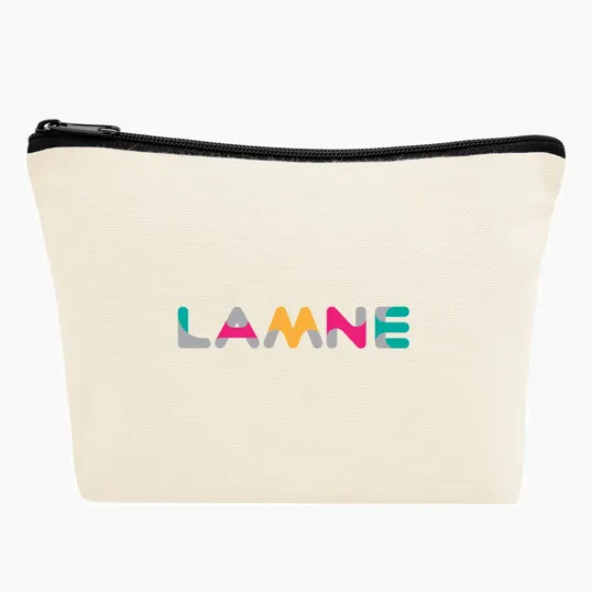 Aware™ Recycled Cotton Zip Pouch, 10 Oz. — view 3