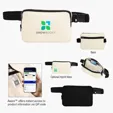 Aware™ Recycled Cotton Canvas Belt Bag, 10 Oz. — view 3